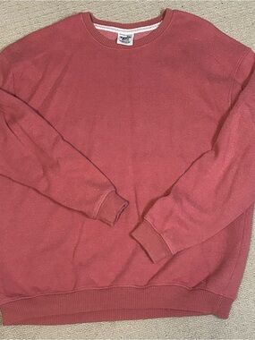 Pacific & Co Dusty Rose Fleece Crewneck Sweatshirt 2XL Cotton Blend Pullover